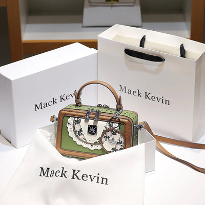 Women Luxury and Delicate Flower Printing Handheld Square Bag 2024 Summer New Fashion and Popular Shoulder Crossbody Bag